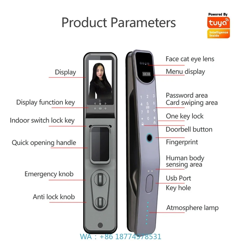 قفل ذكي بتقنية التعرف على الوج - مراجعة Smart Home Door Lock وسعره