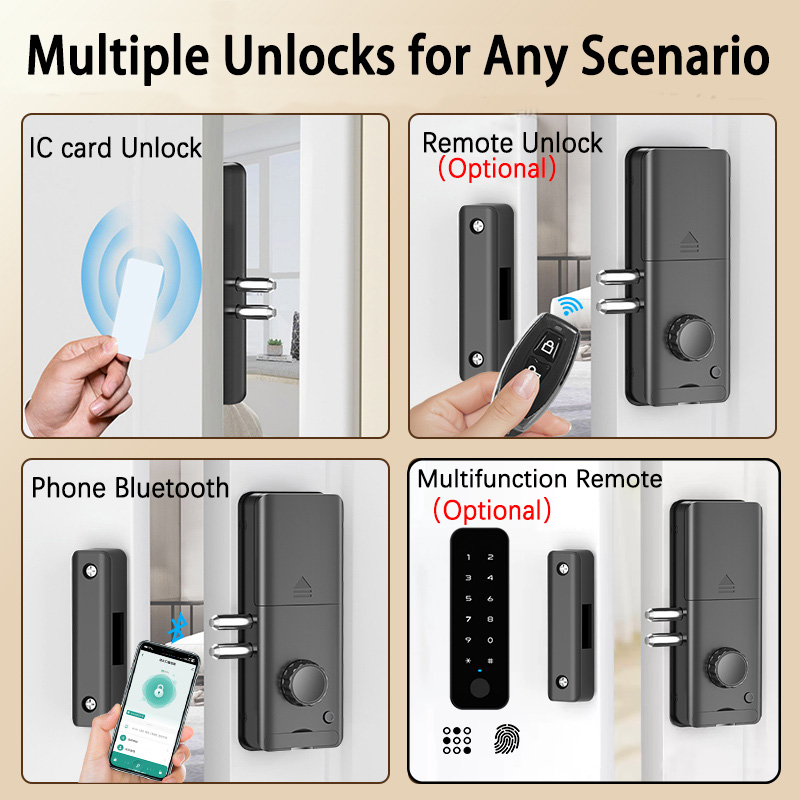 قفل ذكي غير مرئي يعمل بالبصمة  - مراجعة Smart Home Door Lock وسعره