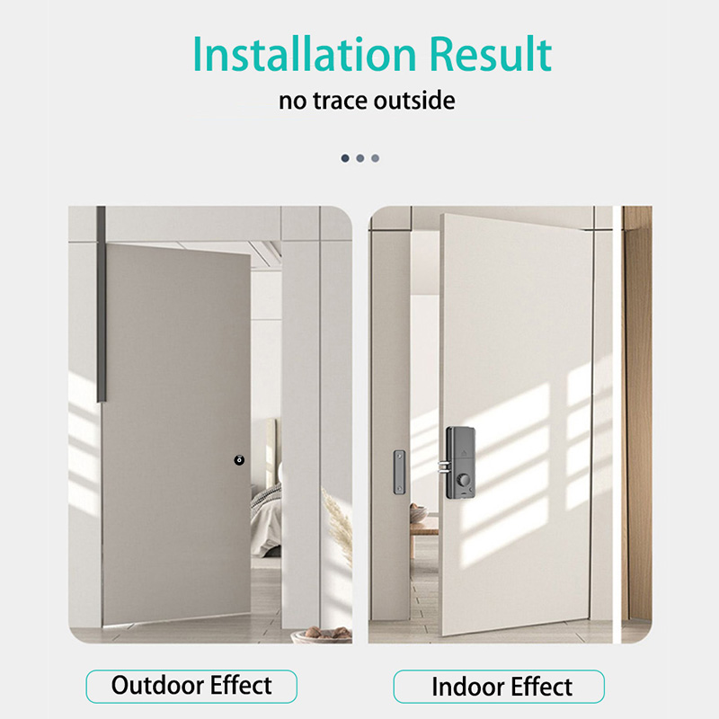 قفل ذكي غير مرئي يعمل بالبصمة  - مراجعة Smart Home Door Lock وسعره