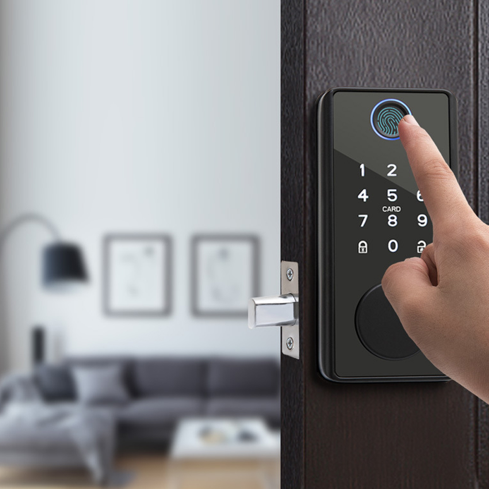 قفل باب إلكتروني داخلي رقمي مع - مراجعة Smart Home Door Lock وسعره