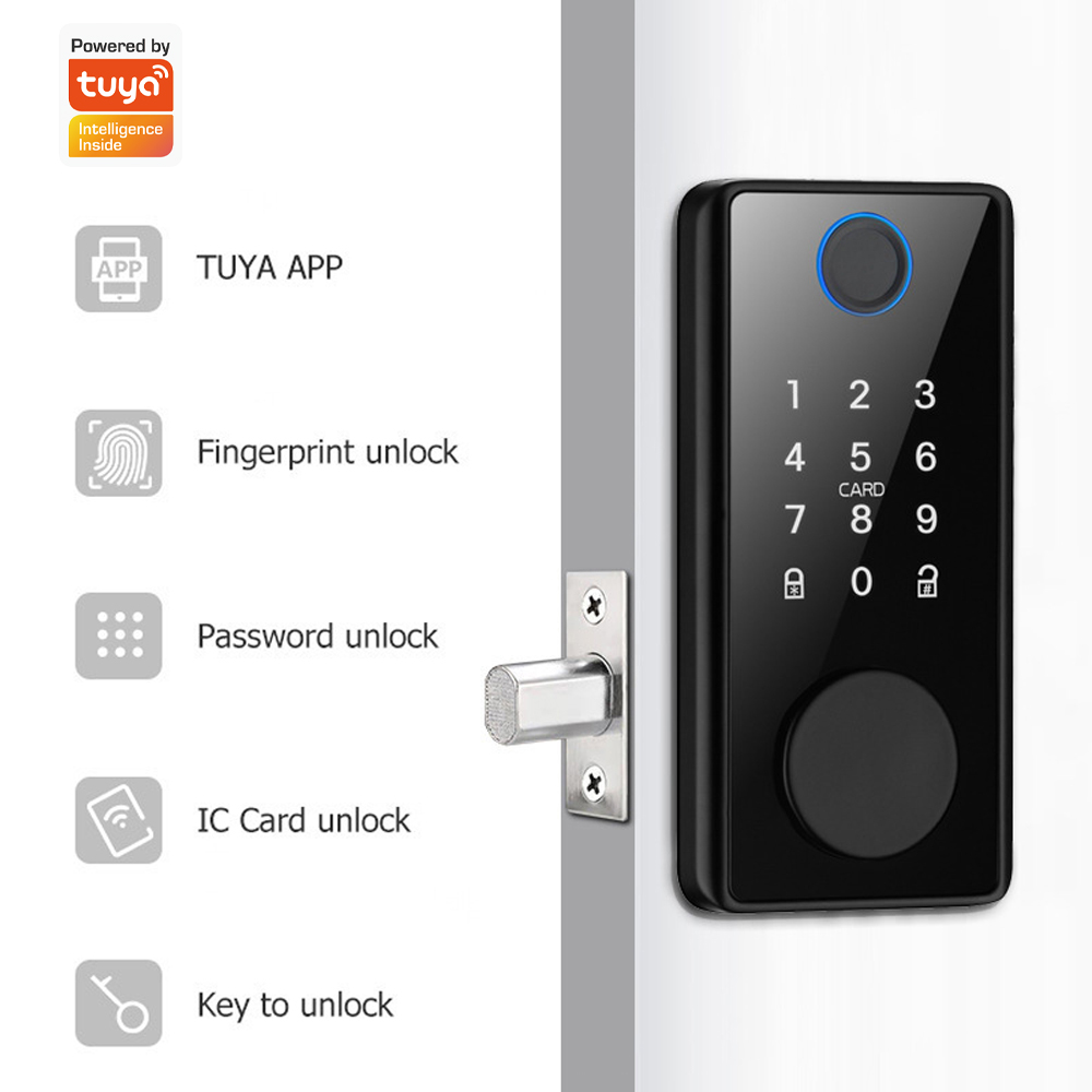 قفل باب إلكتروني داخلي رقمي مع - مراجعة Smart Home Door Lock وسعره