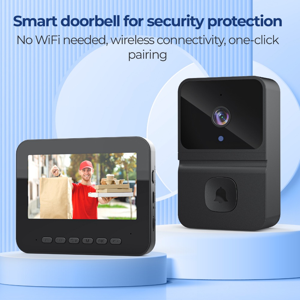 جرس باب ذكي لاسلكي مع شاشة عرض - مراجعة Smart Home Video وسعره