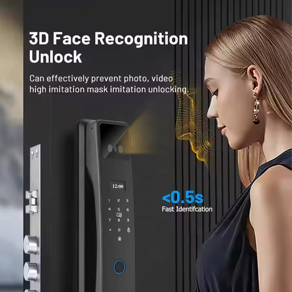قفل باب إلكتروني ذكي بكلمة مرو - مراجعة Smart Home Door Lock وسعره