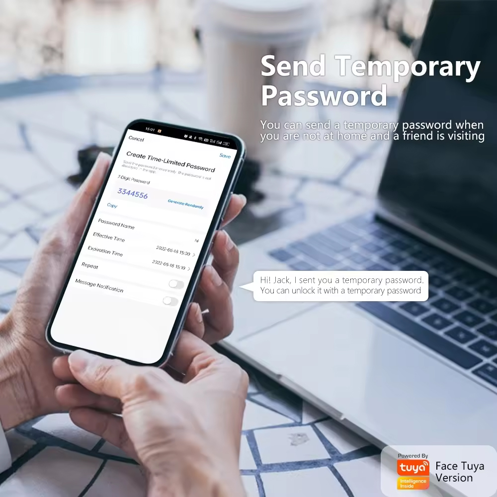 قفل باب إلكتروني ذكي بكلمة مرو - مراجعة Smart Home Door Lock وسعره